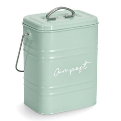 Kis konyhai komposztáló, fém.