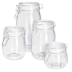 Üvegtartók klipszel RESO, 4 darab