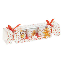 Karácsonyi mintás illatgyertya készlet, 3 darab