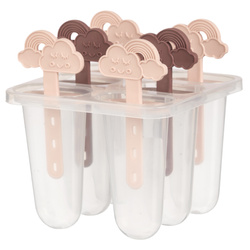 Házi készítésű fagylaltformák rúdon, 6 db