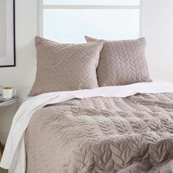 Ágytakaró 240 x 260 cm + 2 párna 60 x 60 cm, bézs