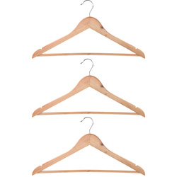 Fából készült ruhafogók, 3 darab