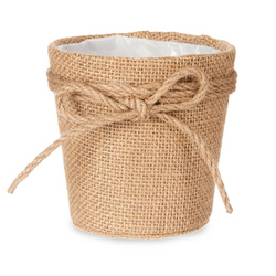 Kaspó juta masnival, Ø 10 cm