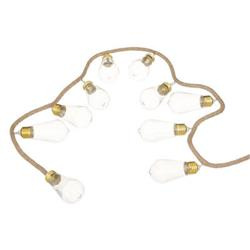 Dekoratív fényfüzér, 10 LED izzó, 165 cm