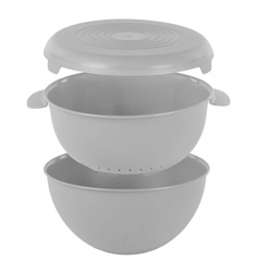 Tál szűrővel és fedővel, Ø 24 cm