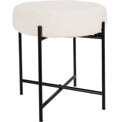 Bouclé ülőke KRUK, Ø 36 x 40 cm