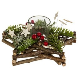 Karácsonyi dísz gyertyára