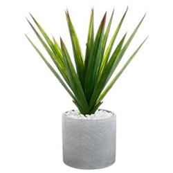 Mesterséges ALOE VERA növény, 48 cm magas, kerámia cserépben