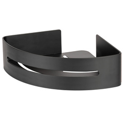 BIVIO sarok alumínium fürdőszobai polc, fúrás nélküli szerelés