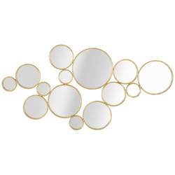 Arany keretben lévő tükörkompozíció, 100 x 51,5 cm