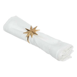 Szalvétagyűrűk, arany csillag, 2 darab