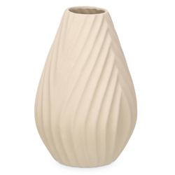 DIAGONAL STRIPE kerámia váza, bézs