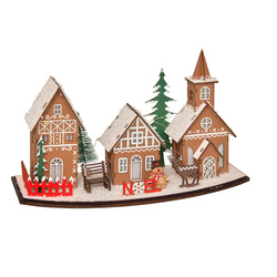 Karácsonyi lampion, LED, 30 x 15 cm