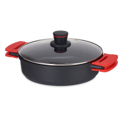 Alacsony MOLTEN tapadásmentes bevonatú lábas fedővel, Ø 28 cm