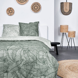 Pamut ágynemű Leaves, kétoldalas, 220 x 240 cm