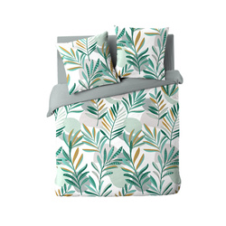 Levélmintás ágynemű szett, LOUNA, 240 x 220 cm