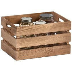 VINTAGE tárolódoboz, fa, 35x25x20 cm, ZELLER