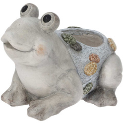 Kerti virágcserép figurával