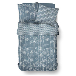 Pamut ágynemű 220 x 240 cm AIRY DAWN, növényi minta, 1. minta