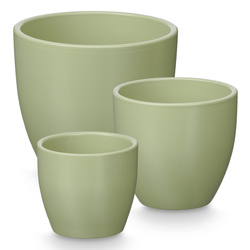 Kerek virágcserepek készlete Ø 14, 17, 22 cm