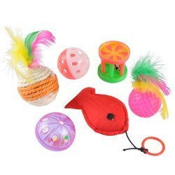 Macskajáték készlet, hanggal, 6 darabos