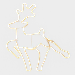 LED karácsonyi dísz, rénszarvas, 54 x 59 cm