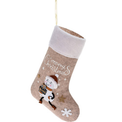 Karácsonyi zokni kandallóra, 25 x 39,5 cm