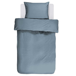 Kék pamut ágynemű szett, egyszemélyes ágyra, 140 x 220 cm, Essenza