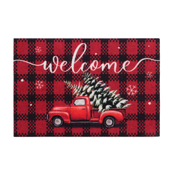 Karácsonyi lábtörlő BARREL, 60 x 40 cm