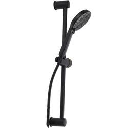 Zuhanytartó készlet 11 cm átmérőjű, 3 funkciós zuhanyfejjel és tömlővel.