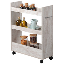 Kerekes konyhai polc, keskeny, háromszintes, Kesper