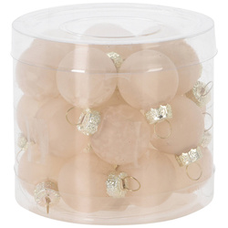 Üveg díszgömb készlet, 24 darab, Ø 2,5 cm