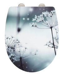 POLAR WC-deszka csendes záródással, Thermoplast, növényi minta, WENKO