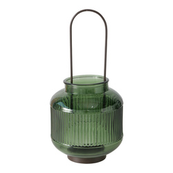 ZENOR üveg teamécses gyertyatartó, 29 cm