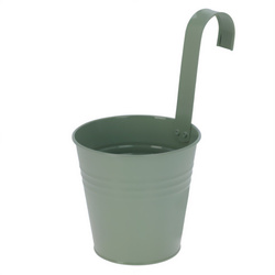 Cink virágcserép huzat kampóval, 13 x 13,5 cm