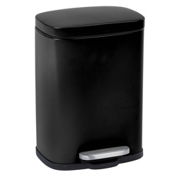 LENO szemetes, pedállal és Easy-Close funkcióval, 5 L, WENKO, fekete