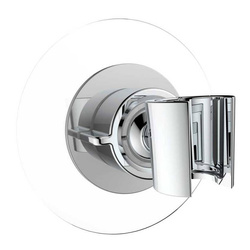 Zuhanyfej tartó, fúrás nélküli szerelés, Ø 8 cm, WENKO