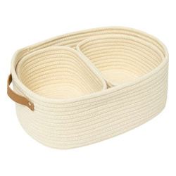 3 db elefántcsont kosár Duo