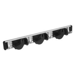 Fogas, 3 tartó a seprűknek, mopnak, 40 x 4 x 5 cm