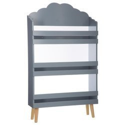 Tárolópolc - 3 szint, 58 x 18 x 100 cm, szürke