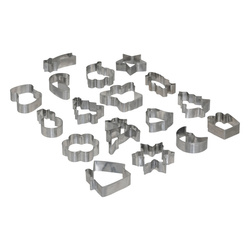 Karácsonyi mézeskalács formák, 18 darab