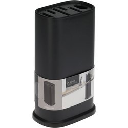 Műanyag kés- és ollótartó 5 késhez, 12,4 x 8 x 21 cm