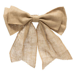 Len szalag, karácsonyfadísz, 40 x 46 cm