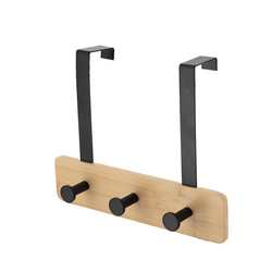 Fém ajtóra akasztható fogas, 3 horoggal, 20 x 25 x 9 cm