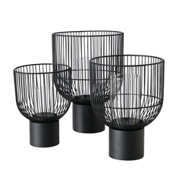 CANDY fém gyertyatartók, 3 darab