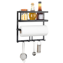 GALA multifunkciós konyhai polc papírtörlő tartóval és akasztókkal, WENKO