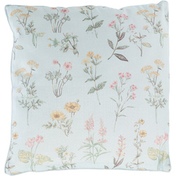Virágmintás díszpárna, 45 x 45 cm