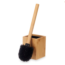 Bambusz tárolóban lévő WC kefe, 10 x 10 x 36 cm
