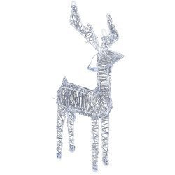 Dekoratív világító figura, rénszarvas motívummal, 80 LED, 80 cm