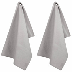 Konyhai pamut törlőkendők, 45 x 70 cm, 2 darab, világosszürke